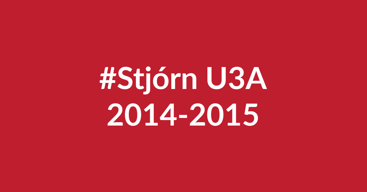 Stjórn U3A árin 2014-2015. u3a.is